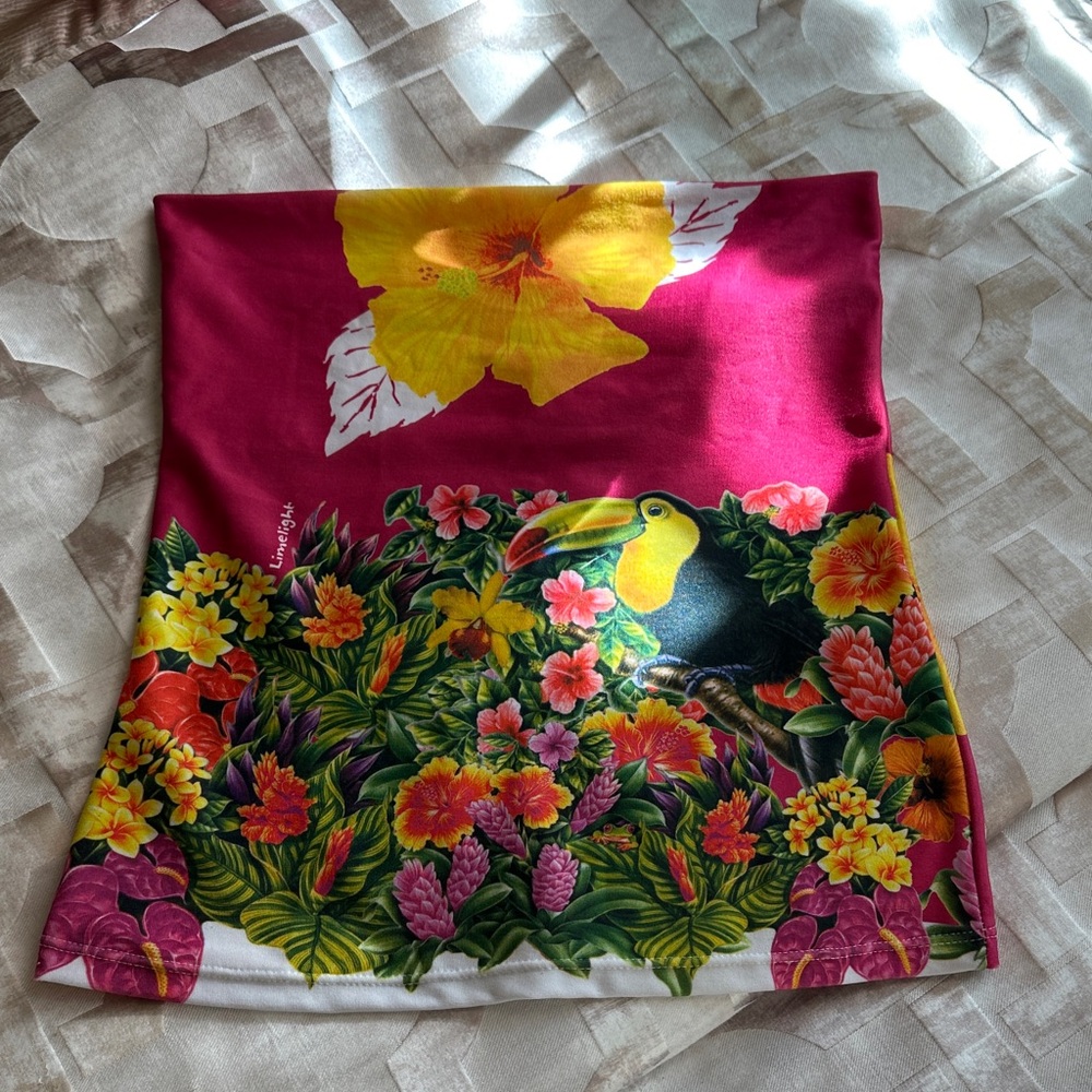 Limelight Pink Floral Boob Tube